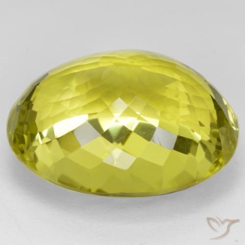 9,17 ctw natürlicher Mittelgelb Quarz, Oval, VVS