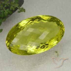 9,17 ctw natürlicher Zitronengelb Quarz, Oval, VVS