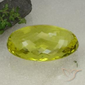 9,17 ctw natürlicher Zitronengelb Quarz, Oval, VVS