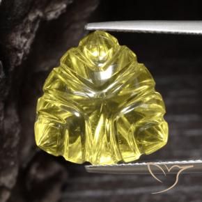 9,17 ctw natürlicher Helles Ananasgelb Quarz, Trillion, Transparent