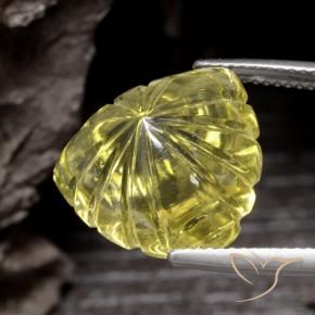 9,17 ctw natürlicher Helles Ananasgelb Quarz, Trillion, Transparent