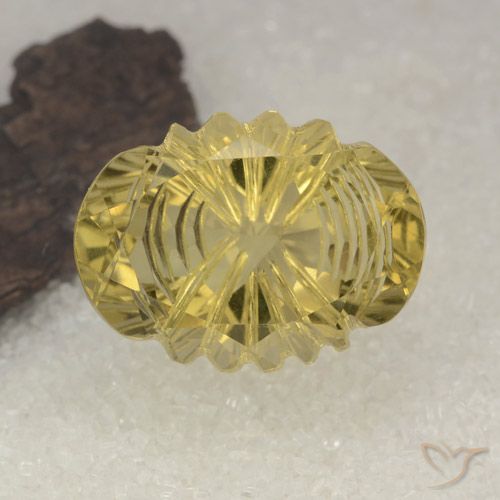 14.86ct Natürlicher Mittleres Gold Quarz, Oval, Transparent