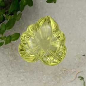 9,17 ctw natürlicher Mittelgelb Quarz, Fantasie, Transparent