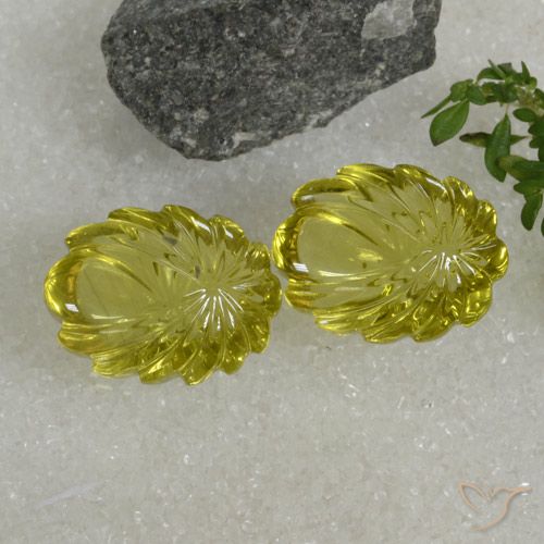 21.68ctw Natürlicher Mittelgelb Quarz, Fantasie, Transparent