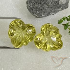 24.77 ct natürliche Mittelgelb Quarz-Edelsteine, Fantasie, Transparent