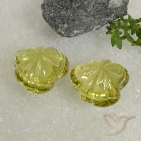 24.77 ct natürliche Mittelgelb Quarz-Edelsteine, Fantasie, Transparent