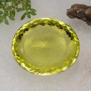 67,14 ctw natürlicher gelber Quarz, Oval Schliff, VVS