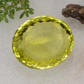 67,14 ctw natürlicher gelber Quarz, Oval Schliff, VVS