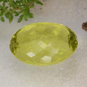 67,14 ctw natürlicher gelber Quarz, Oval Schliff, VVS