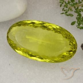 9,17 ctw natürlicher Zitronengelb Quarz, Oval, VVS