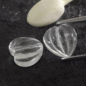 3.22 ct natürliche Klares Weiß Quarz-Edelsteine, Herzform, Transparent