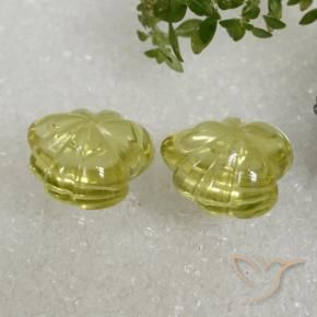 16.48 ct natürliche grünlich-gelb Quarz-Edelsteine, Fantasie, Transparent