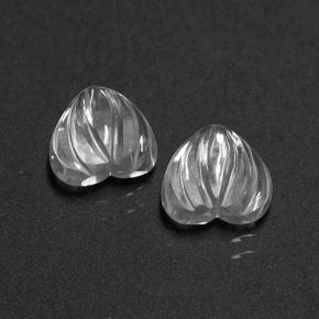 3.10 ct natürliche Weiß Quarz-Edelsteine, Herzform, Transparent