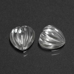 3.10 ct natürliche Weiß Quarz-Edelsteine, Herzform, Transparent