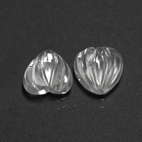 3.10 ct natürliche Weiß Quarz-Edelsteine, Herzform, Transparent