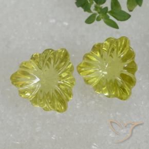 10.43 ct natürliche Mittelgelb Quarz-Edelsteine, Trillion, Transparent