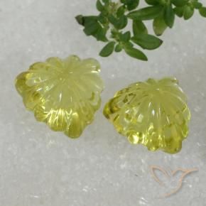 10.43 ct natürliche Mittelgelb Quarz-Edelsteine, Trillion, Transparent