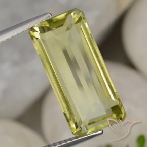 9,17 ctw natürlicher Helles Maisgelb Quarz, Oktagonschliff, VVS-VS