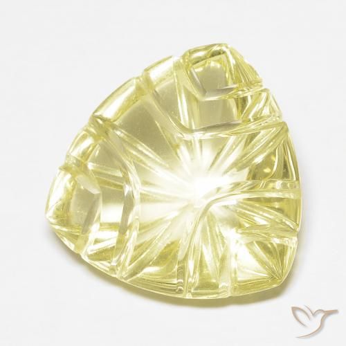 9,17 ctw natürlicher hellgelb Quarz, Fantasie, Transparent