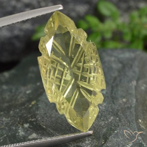 8.48ct Natürlicher hellgelb Quarz, Marquise, Transparent