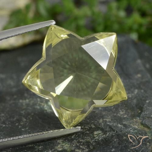 13.81ct Natürlicher Laguna Gelb Quarz, Fantasie, Transparent