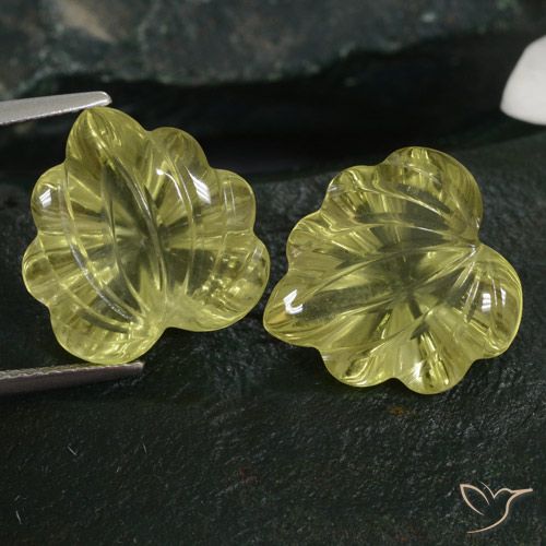 13.78ctw Natürlicher hellgelb Quarz, Blumen-Schliff, Transparent