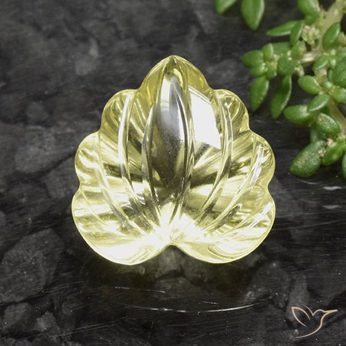 8.67ct Natürlicher Laguna Gelb Quarz, Blumen-Schliff, Transparent
