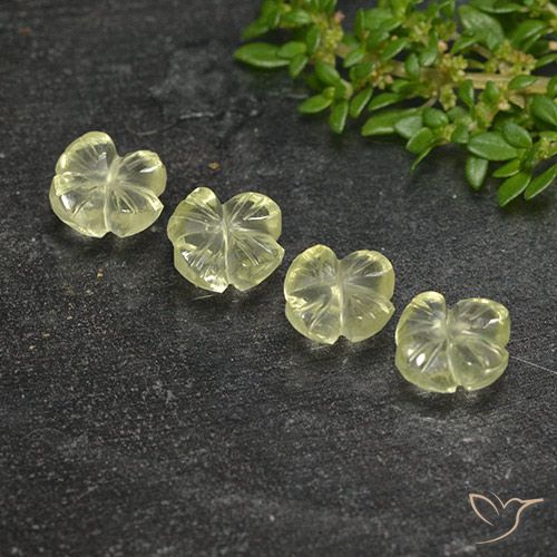 4.98ctw Natürlicher hellgelb Quarz, Blumen-Schliff, Transparent