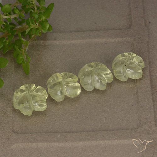 4.99ctw Natürlicher hellgelb Quarz, Blumen-Schliff, Transparent