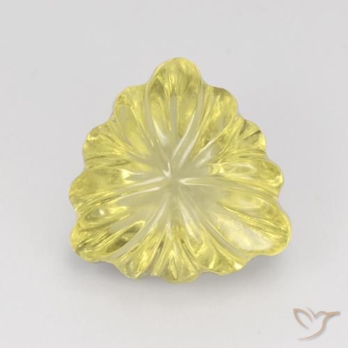 5.66ct Natürlicher Laguna Gelb Quarz, Trillion, Transparent