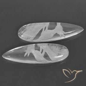 22.70 ct natürliche Klares Weiß Quarz-Edelsteine, Birnenform, Transparent