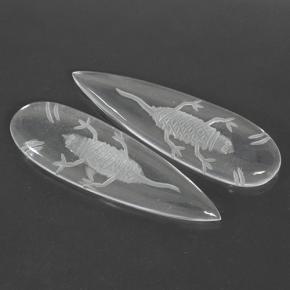 29.12 ct natürliche Klares Weiß Quarz-Edelsteine, Birnenform, Transparent