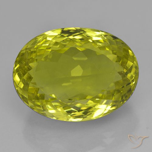9,17 ctw natürlicher Mittelgelb Quarz, Oval, VVS