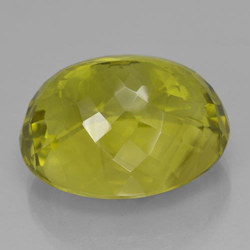 9,17 ctw natürlicher grünlich-gelb Quarz, Oval, IF
