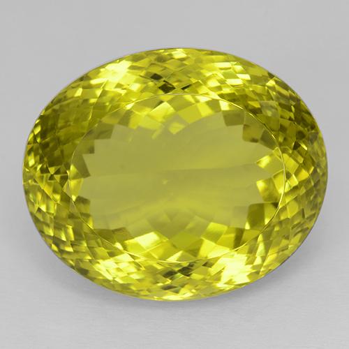 54.44ct Natürlicher Hummel Gelb Quarz, Oval, IF