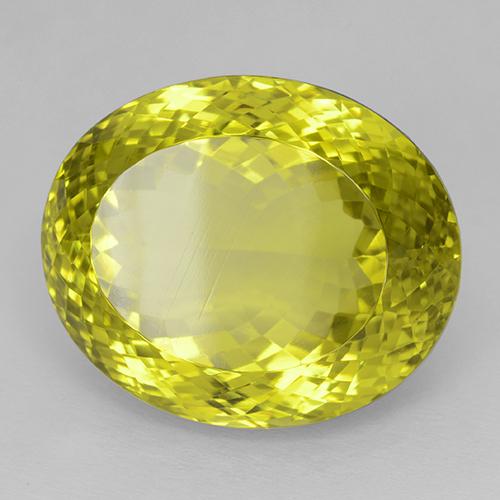 9,17 ctw natürlicher Hummel Gelb Quarz, Oval, IF