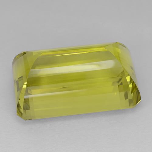 85,92 ctw natürlicher gelber Quarz, Smaragdschliff, IF