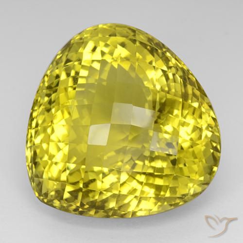 9,17 ctw natürlicher Ananas Gelb Quarz, Birnenform, IF