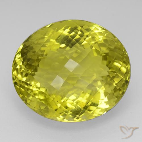 75.53ct Natürlicher Maisgelb Quarz, Oval, IF