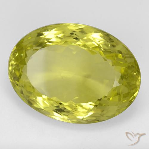 9,17 ctw natürlicher Maisgelb Quarz, Oval, IF