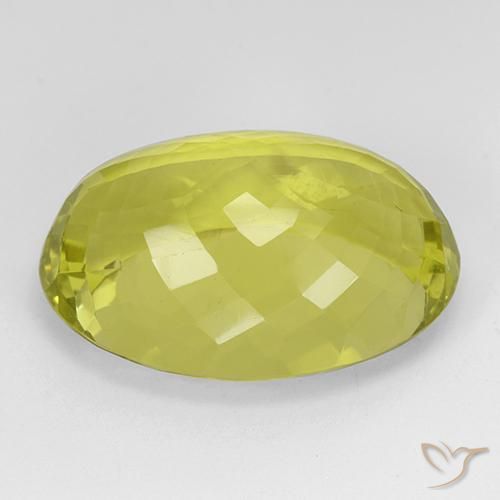 9,17 ctw natürlicher Maisgelb Quarz, Oval, IF