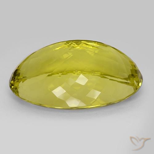 9,17 ctw natürlicher Ananas Gelb Quarz, Oval, IF