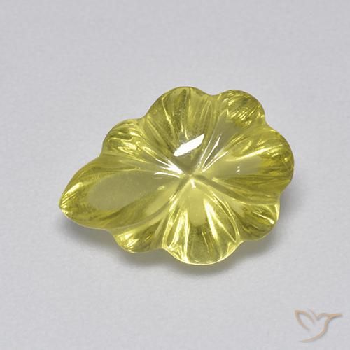 3.41ct Natürlicher Mittelgelb Quarz, Fantasie, Transparent