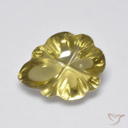 4.52ct Natürlicher Mittelgelb Quarz, Fantasie, Transparent