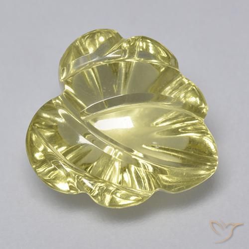 4.94ct Natürlicher grünlich-gelb Quarz, Fantasie, Transparent