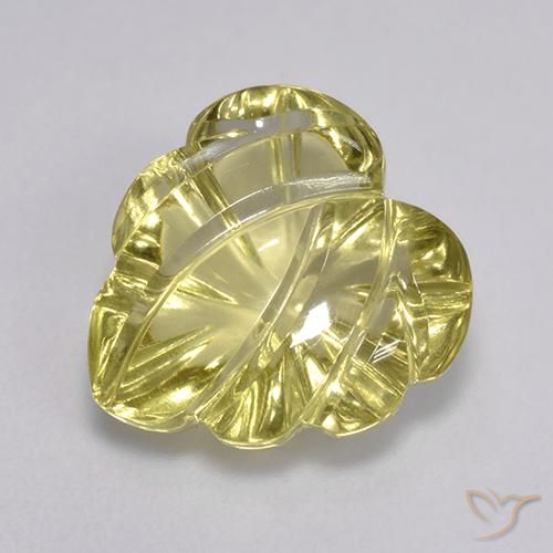 4.87ct Natürlicher Helles Gold-Gelb Quarz, Fantasie, Transparent