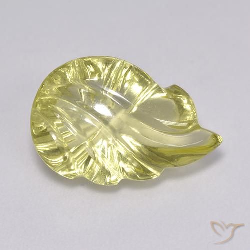 5.09ct Natürlicher Helles Ananasgelb Quarz, Fantasie, Transparent