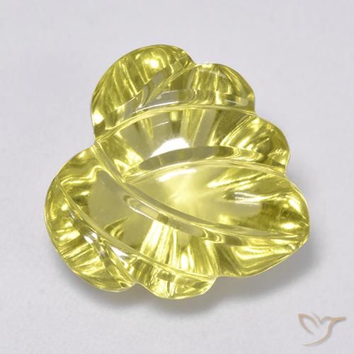 7.36ct Natürlicher hellgelb Quarz, Fantasie, Transparent
