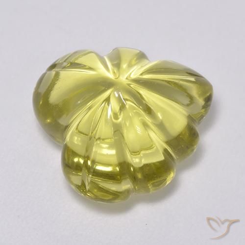 9,17 ctw natürlicher hellgelb Quarz, Fantasie, Transparent
