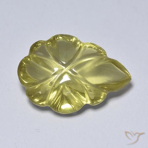 4.34ct Natürlicher Sanftes Gelb Quarz, Fantasie, Transparent